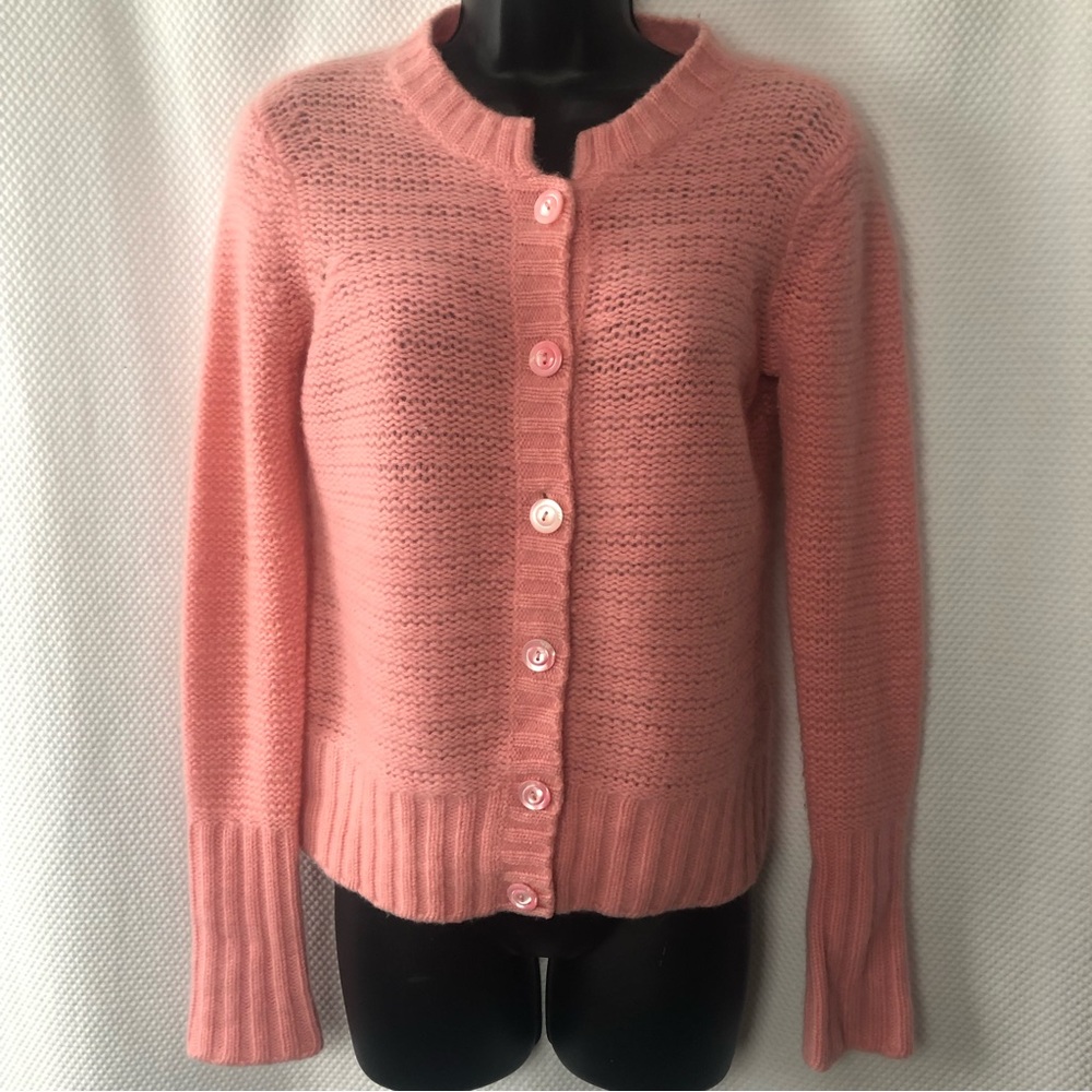 Mariele Waithe Pink Cashmere cardigan Sweater Small